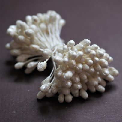 oversized ivory pearl stamens