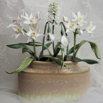 small spring flowers vase - 800