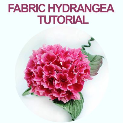 fabric hydrangea tutorial