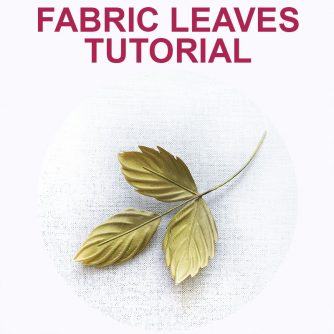 fabric leaves tutorial