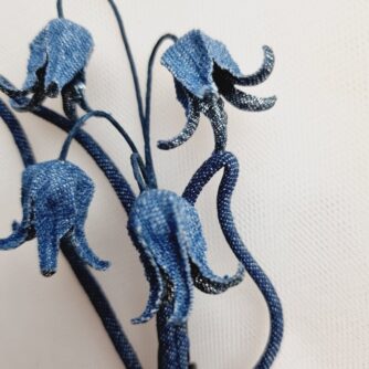 denim bluebells detail