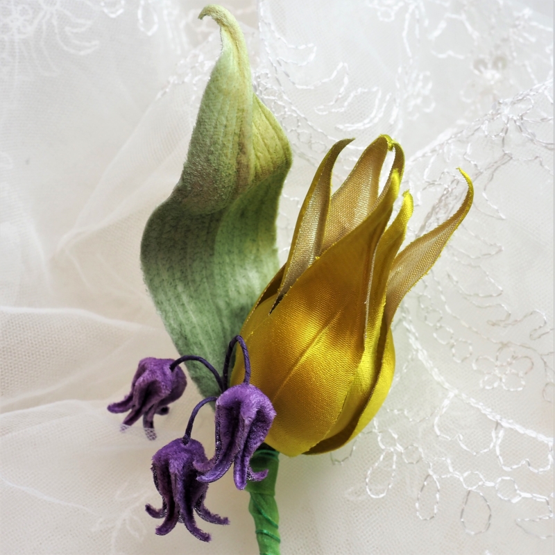 yellow silk tulip