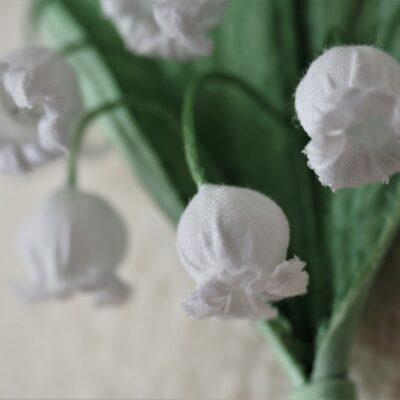 cotton lily of the valley detail