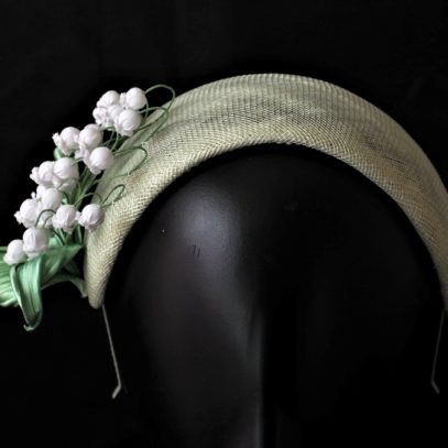 lily of the valley spring headpiece front 800