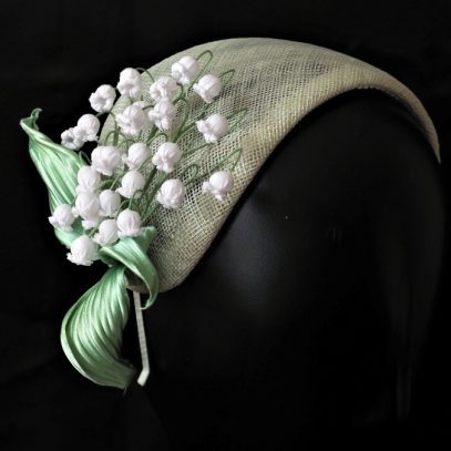lily of the valley spring headpiece side view 800