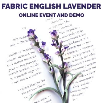 FABRIC ENGLISH LAVENDER EVENT COVER