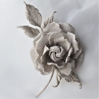undyed linen rose corsage SQ 800
