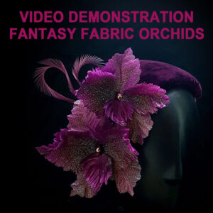 no tool fantasy fabric orchid headpiece in purple