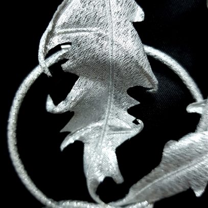 silver dandelion clock leaf detail 2 800