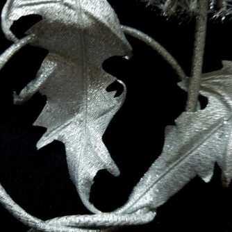 silver dandelion clock leaf detail 800