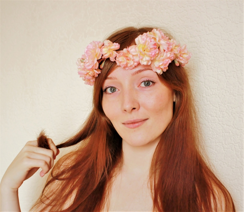 double silk cherry blossom wreath