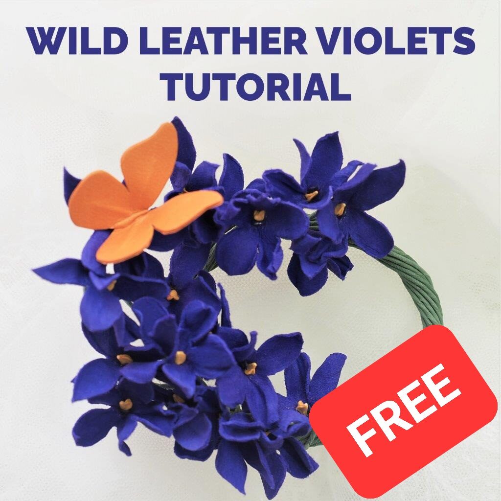 wild leather violets TUTORIAL