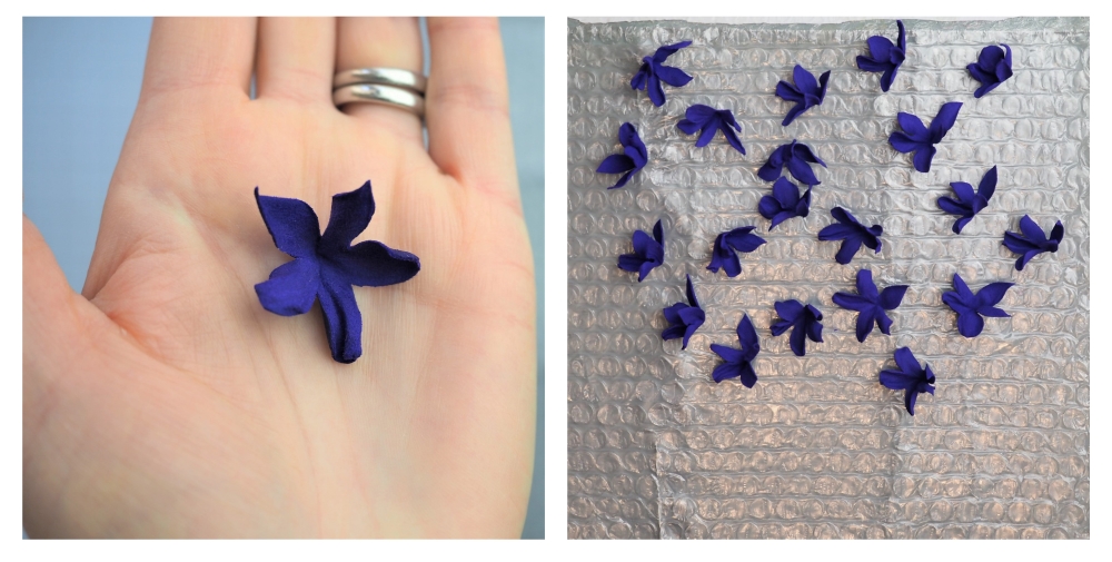 wild leather violets tutorial