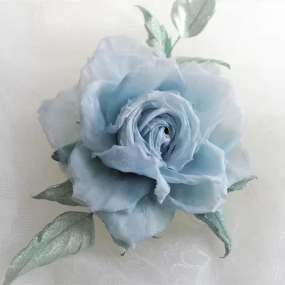 Powder BLUE ORGANZA ROSE