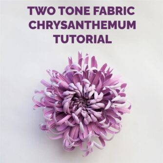 TWO TONE FABRIC CHRYSANTHEMUM COVER