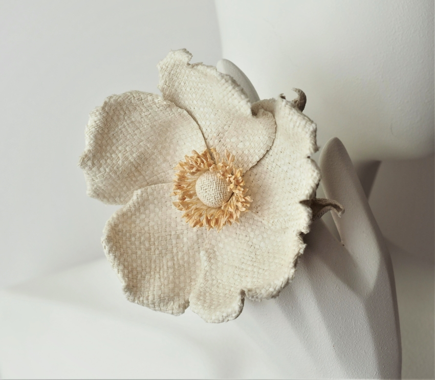 Wild Silk Rose Brooch - PresentPerfect Creations