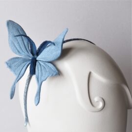 denim luna moth headpiece SQ