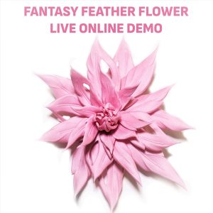 fabric fantasy feather flower demo
