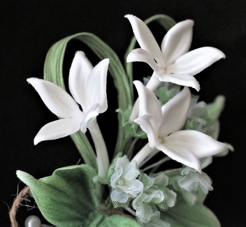 silk stephanotis closeup