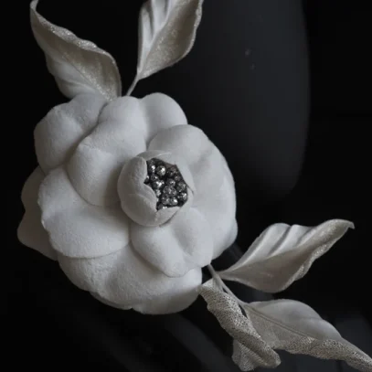 white velvet camellia 2