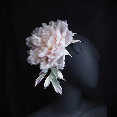 new oversized silk peony headpiece
