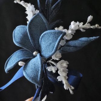 denim flower boutonniere detail 800