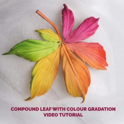 COMPOUND HORSE CHESTNUT LEAF WITH COLOUR GRADATION tutorial