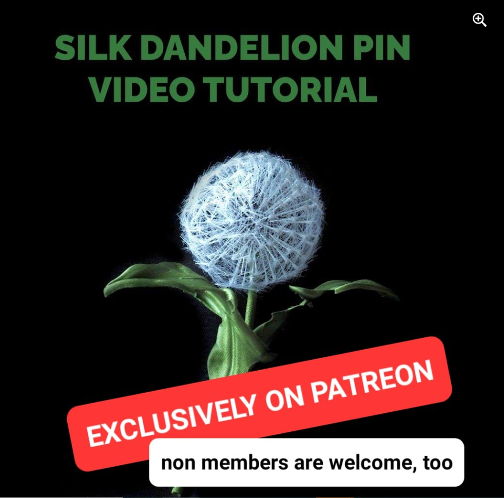 video tutorial on silk dandelion clock