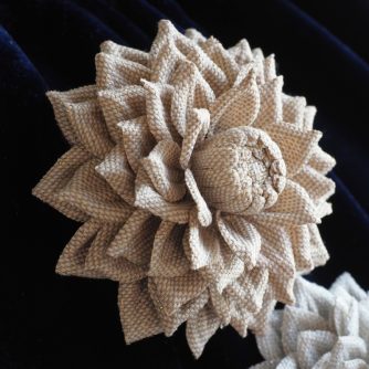 golden metallic cotton dahlia
