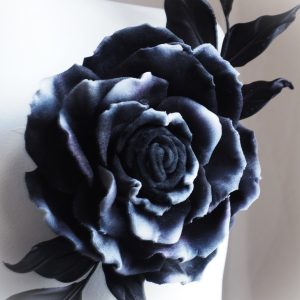 Black Velvet Rose Corsage