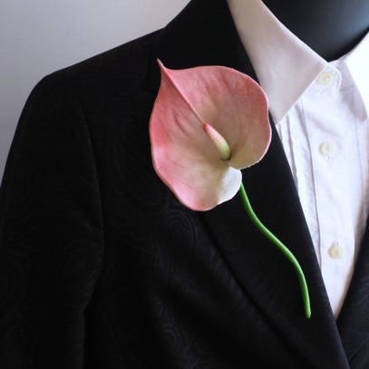 leather anthurium corsage 800