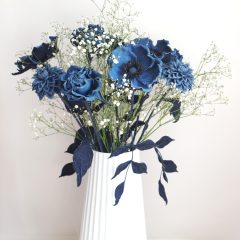 denim wedding flowers