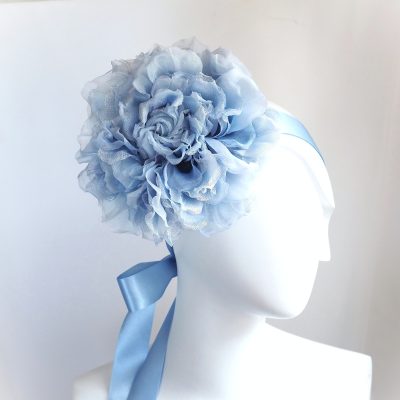 Oversized Silk Rose Headpiece
