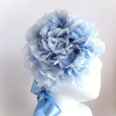 Oversized Silk Rose Headpiece