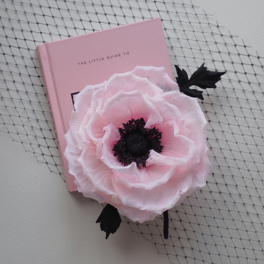 pink silk oriental poppy